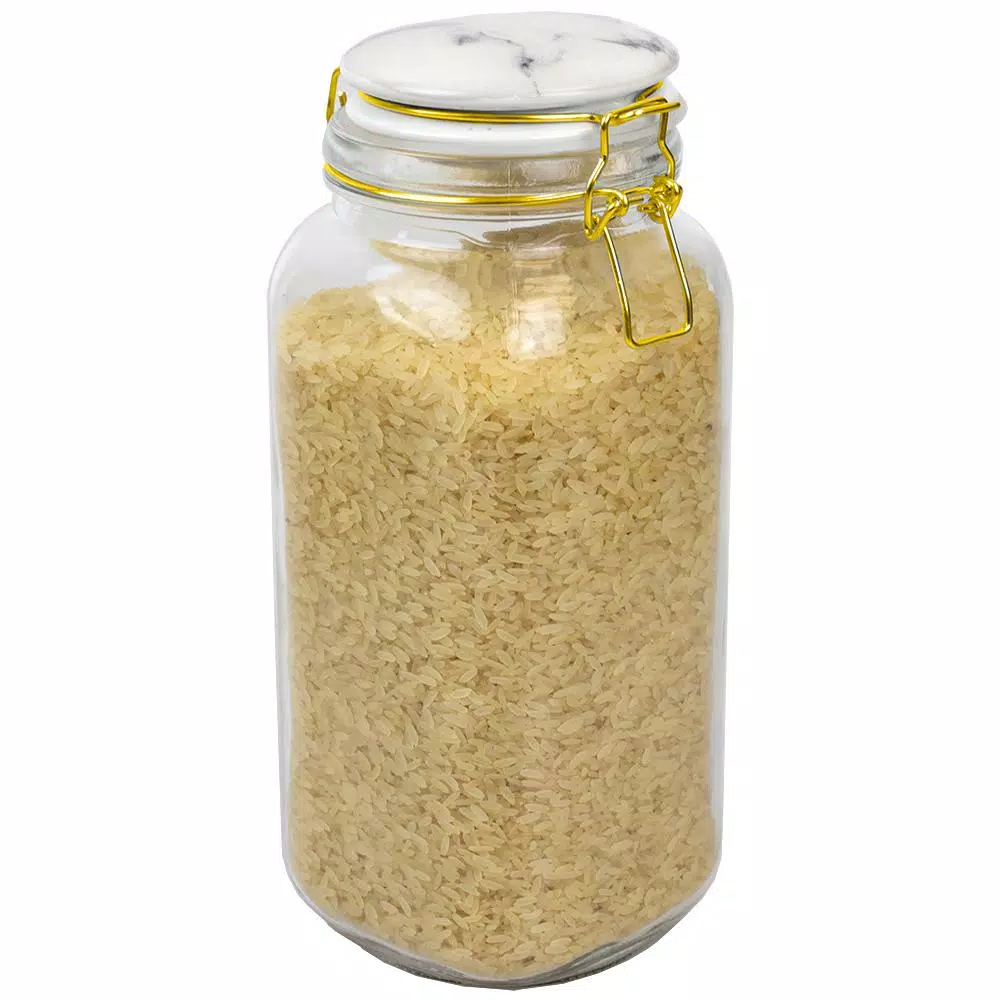 Food Storage Home Basics 67 Oz. Glass Canister With Printed Ceramic Top 5 Food Storage Home Basics 67 Oz. Glass Canister With Printed Ceramic Top - Image 3