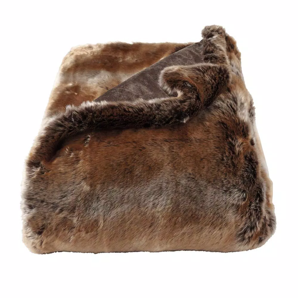 Throw Blankets Lavish Home Oversized Premium Amber Brown Fashion Faux Marten Sable Hypoallergenic Throw Blanket 3 Throw Blankets Lavish Home Oversized Premium Amber Brown Fashion Faux Marten Sable Hypoallergenic Throw Blanket