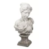 Sculptures A & B Home Bust Of Women Antique White