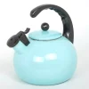 Cookware Creative Home Horizon 2.5 Light Blue Quart Porcelain Enamel On Steel Whistling Tea Kettle