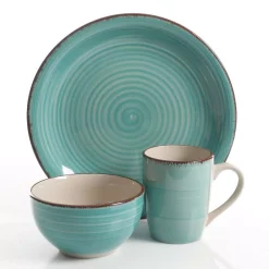 Gibson Home Color Vibes 12-Piece Casual Assorted Colors Stoneware Dinnerware Set (Service For 4) -Home Accents shop assorted colors gibson home dinnerware sets 985112413m 1f 1000