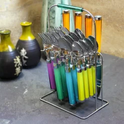 Gibson Home Pastel Extravaganza 20-Piece Assorted Colors Stainless Steel Flatware Set (Service For 4) 10 Gibson Home Pastel Extravaganza 20-Piece Assorted Colors Stainless Steel Flatware Set (Service For 4) -Home Accents shop assorted colors gibson home flatware sets 985111230m 77 1000