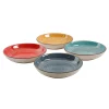 Dinnerware Gibson Home 12.05 Oz. Assorted Colors Stoneware Pasta Bowls (4-Piece)