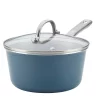 Cookware Ayesha Curry Home Collection 3 Qt. Aluminum Nonstick Sauce Pan In Twilight Teal With Glass Lid -Home Accents shop ayesha curry sauce pans 10751 64 1000