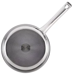 Cookware Ayesha Curry Home Collection 3 Qt. Stainless Steel Sauce Pan With Glass Lid -Home Accents shop ayesha curry sauce pans 70203 1d 1000
