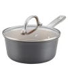 Cookware Ayesha Curry Home Collection 2 Qt. Aluminum Nonstick Sauce Pan In Basil Green With Glass Lid -Home Accents shop ayesha curry sauce pans 80139 64 1000