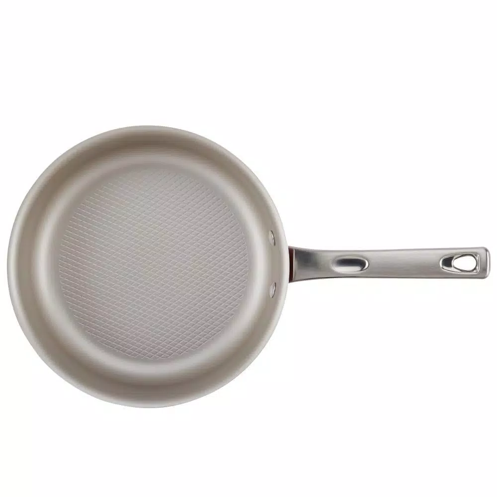 Cookware Ayesha Curry Home Collection 3 Qt. Aluminum Nonstick Saute Pan In Sienna Red With Glass Lid 3 Cookware Ayesha Curry Home Collection 3 Qt. Aluminum Nonstick Saute Pan In Sienna Red With Glass Lid