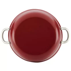 Cookware Ayesha Curry Home Collection 7.5 Qt. Aluminum Nonstick Stock Pot In Sienna Red With Glass Lid 8 Cookware Ayesha Curry Home Collection 7.5 Qt. Aluminum Nonstick Stock Pot In Sienna Red With Glass Lid -Home Accents shop ayesha curry stock pots 10128 1d 1000