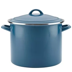 Cookware Ayesha Curry Home Collection 12 Qt. Steel Nonstick Stock Pot In Twilight Teal With Lid