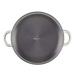 Cookware Ayesha Curry Home Collection 7.5 Qt. Hard-Anodized Aluminum Nonstick Stock Pot In Charcoal Gray With Glass Lid -Home Accents shop ayesha curry stock pots 80189 1d 1000