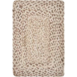 Table Linens & Kitchen Linens LR Home Woven Bleach / Natural 19 In. X 13 In. Jute Placemat (Set Of 4)