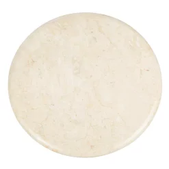 Serveware Creative Home 12 In. Natural Champagne Marble Round Cheese Board, Serving Board