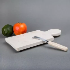 Serveware Creative Home 12 In. X 6 In. Natural Champagne Marble Cheese Paddle Board -Home Accents shop beige creative home cheese board sets 74761 4f 1000