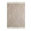 Throw Blankets LR Home Fringe Tufted Geometric Beige / Cream Cotton Throw Blanket -Home Accents shop beige lr home throw blankets throw80185bei4250 64 1000