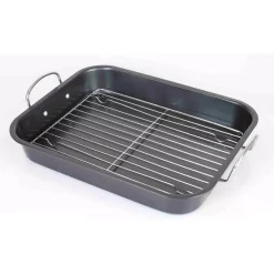 Cookware Home Basics 5.75 Qt. Steel Roasting Pan