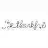 Wall Signs Lavish Home “Be Thankful” Metal Cutout Sign -Home Accents shop black lavish home wall signs hw0200042 64 1000