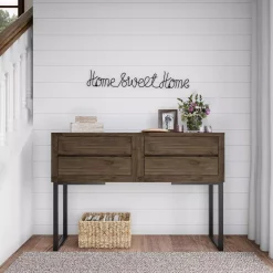 Wall Signs Lavish Home “Home Sweet Home” Metal Cutout Sign -Home Accents shop black lavish home wall signs hw0200043 1f 1000