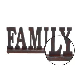 Decorative Letters LITTON LANE 20 In. X 8 In. Home And Hearth “FAMILY” Wooden Tabletop Decor 7 Decorative Letters LITTON LANE 20 In. X 8 In. Home And Hearth “FAMILY” Wooden Tabletop Decor -Home Accents shop black litton lane decorative letters 93811 4f 1000
