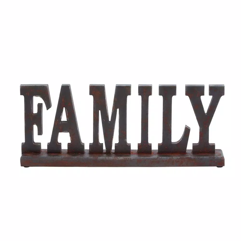 Decorative Letters LITTON LANE 20 In. X 8 In. Home And Hearth “FAMILY” Wooden Tabletop Decor 4 Decorative Letters LITTON LANE 20 In. X 8 In. Home And Hearth “FAMILY” Wooden Tabletop Decor - Image 2