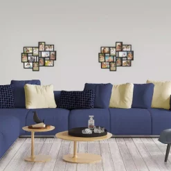 Picture Frames Lavish Home 12-Opening 4 In. X 6 In. Black Picture Frame Collage 12 Picture Frames Lavish Home 12-Opening 4 In. X 6 In. Black Picture Frame Collage -Home Accents shop black matt lavish home picture frames hw0200067 44 1000