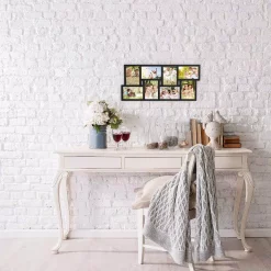 Picture Frames Lavish Home 8-Opening 4 In. X 6 In. Black Picture Frame Collage -Home Accents shop black matte lavish home picture frames hw0200071 1f 1000