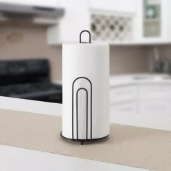 Countertop Storage Home Basics Double Wire Free Standing Paper Towel Holder -Home Accents shop black paper towel holders hdc51686 31 1000