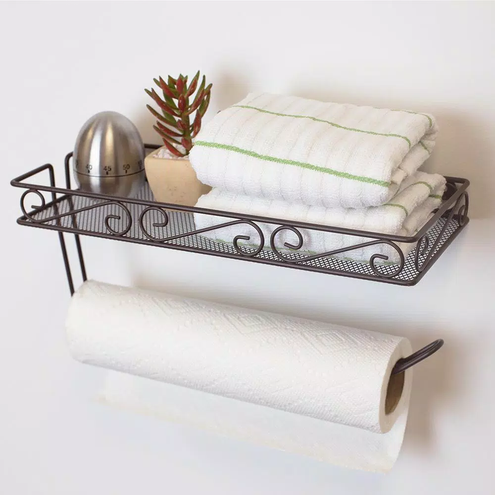 Countertop Storage Home Basics Scroll Collection Wall-Mount Bronze Paper Towel 3 Countertop Storage Home Basics Scroll Collection Wall-Mount Bronze Paper Towel