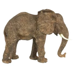 Sculptures A & B Home 10 In. Polyresin Elephant Decorative Statue