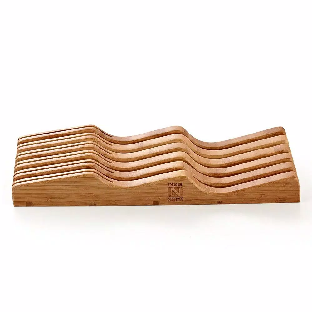 Cutlery Cook N Home 11-Slot In-Drawer Bamboo Knife Storage Block Organizer 7 Cutlery Cook N Home 11-Slot In-Drawer Bamboo Knife Storage Block Organizer - Image 5