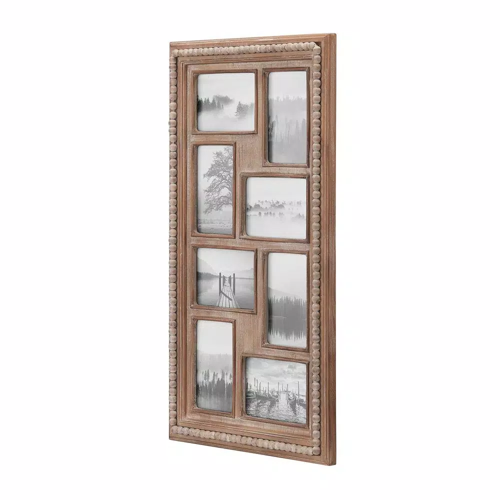 Picture Frames Home Decorators Collection 4″ X 6″ Natural Beaded Wood 8-Opening Picture Frame 8 Picture Frames Home Decorators Collection 4″ X 6″ Natural Beaded Wood 8-Opening Picture Frame - Image 6