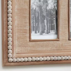 Picture Frames Home Decorators Collection 4″ X 6″ Natural Beaded Wood 2-Opening Picture Fram -Home Accents shop brown home decorators collection picture frames m180394xxb 1d 1000