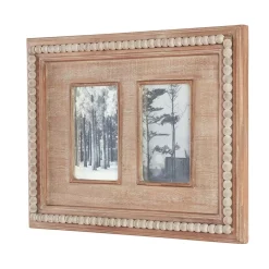 Picture Frames Home Decorators Collection 4″ X 6″ Natural Beaded Wood 2-Opening Picture Fram -Home Accents shop brown home decorators collection picture frames m180394xxb 66 1000