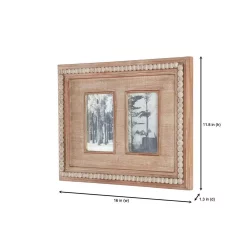 Picture Frames Home Decorators Collection 4″ X 6″ Natural Beaded Wood 2-Opening Picture Fram -Home Accents shop brown home decorators collection picture frames m180394xxb e1 1000