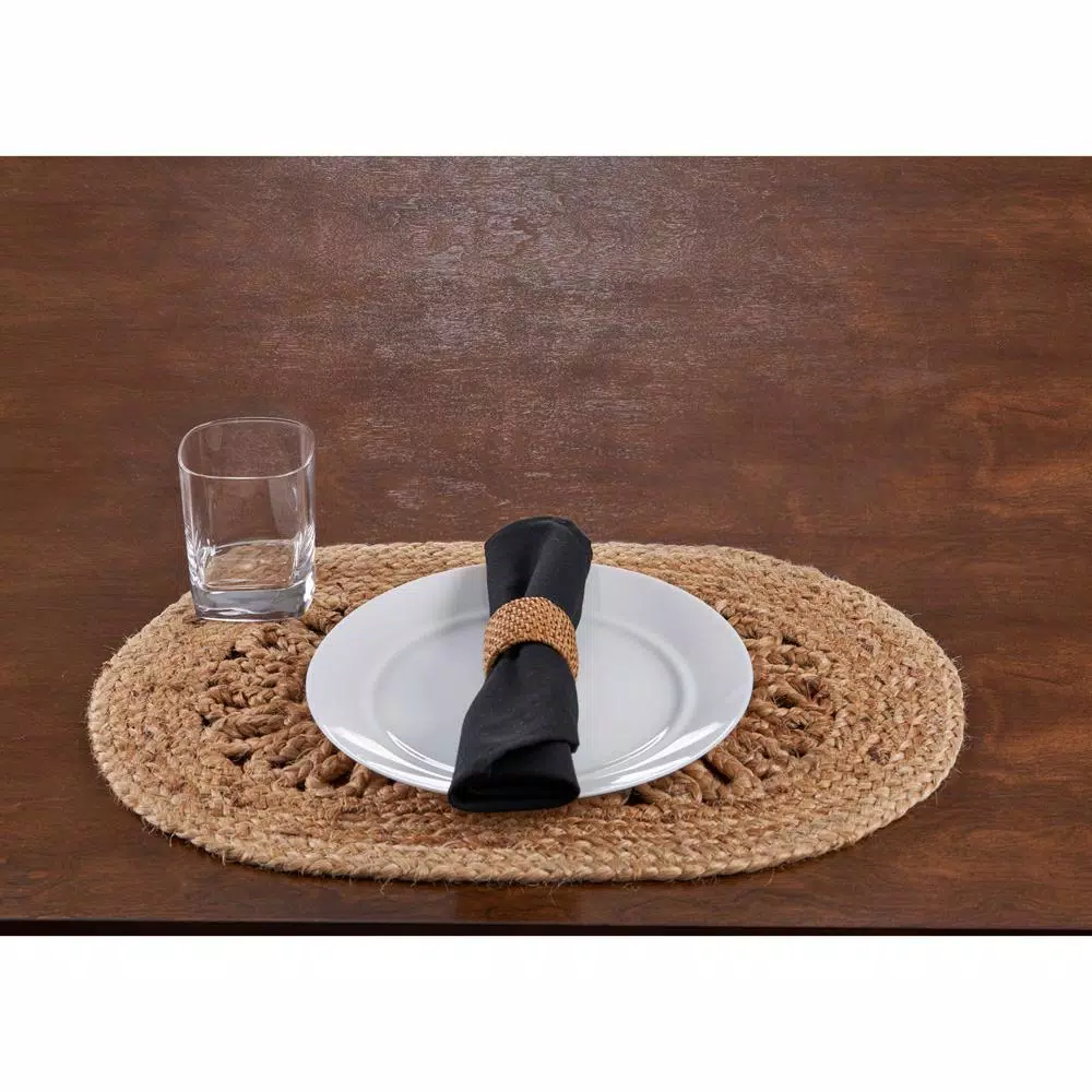 Table Linens & Kitchen Linens LR Home 19 In. X 13 In. Brown Natural Jute Placemats ( Set Of 4 ) 4 Table Linens & Kitchen Linens LR Home 19 In. X 13 In. Brown Natural Jute Placemats ( Set Of 4 ) - Image 3