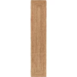 Table Linens & Kitchen Linens LR Home 80 In. X 16 In. Natural Jute Classic Braided Runner