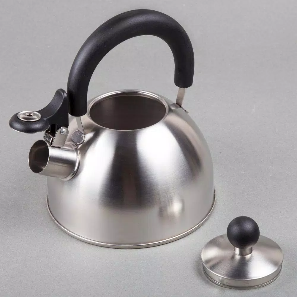Cookware Creative Home Simplicity 6-Cup Brushed Stainless Steel With Whistle Stovetop Tea Kettle 6 Cookware Creative Home Simplicity 6-Cup Brushed Stainless Steel With Whistle Stovetop Tea Kettle - Image 4