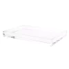 Decorative Trays Lavish Home Minimalist Clear Acrylic Catch-All Decorative Tray
