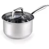 Cookware Cook N Home 3 Qt. Stainless Steel Sauce Pan With Glass Lid -Home Accents shop cook n home sauce pans 02608 64 1000