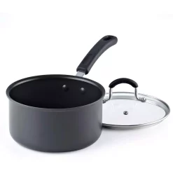Cookware Cook N Home 02633 2.5 Qt./18CM, Black Hard Anodized Nonstick Saucepan 9 Cookware Cook N Home 02633 2.5 Qt./18CM, Black Hard Anodized Nonstick Saucepan -Home Accents shop cook n home sauce pans 02633 1f 1000