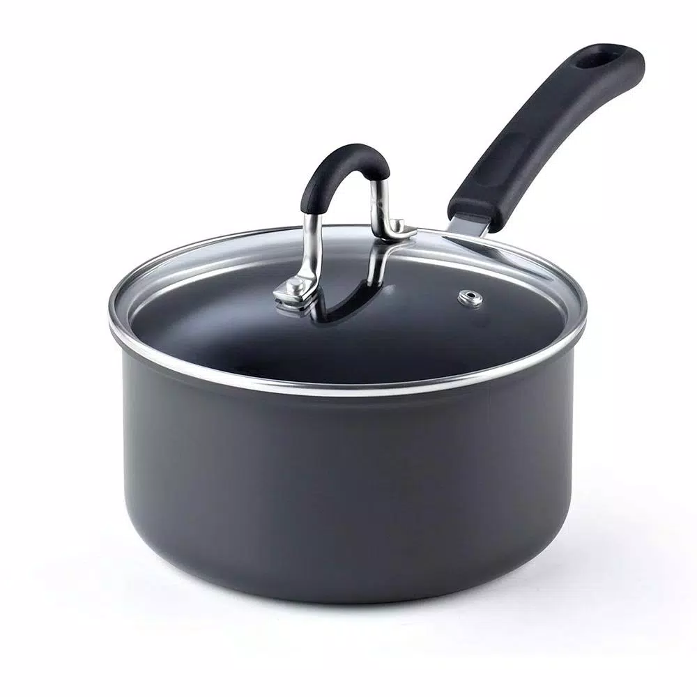 Cookware Cook N Home 02633 2.5 Qt./18CM, Black Hard Anodized Nonstick Saucepan 3 Cookware Cook N Home 02633 2.5 Qt./18CM, Black Hard Anodized Nonstick Saucepan