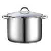 Cookware Cook N Home 16 Qt. Stainless Steel Stock Pot With Glass Lid -Home Accents shop cook n home stock pots 02527 64 1000