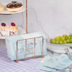 Countertop Storage Creative Home Copper Plated Metal Napkin Holder Kitchen Table Tissue Dispenser, 5-1/2 X 3-1/4″ X 4-3/8″ H -Home Accents shop copper creative home napkin holders 50235 44 1000