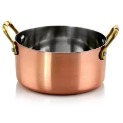 Cookware Gibson Home Rembrandt 0.5 Qt. Round Stainless Steel Dutch Oven In Copper 6-Pack -Home Accents shop copper gibson home dutch ovens braisers 985106010m 44 1000