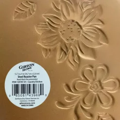 Cookware Gibson Home Country Kitchen Copper Embossed Carbon Steel 13.75 In. Roaster Pan -Home Accents shop copper gibson home roasting pans 985105996m 4f 1000