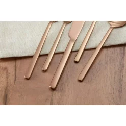 Home Decorators Collection Brenner 40-Piece Stainless Steel 18/0 With Copper Finish Flatware Set (Service For 8) -Home Accents shop copper home decorators collection flatware sets ks6612 40p pvd 40 1000
