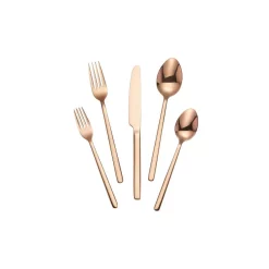 Home Decorators Collection Brenner 40-Piece Stainless Steel 18/0 With Copper Finish Flatware Set (Service For 8) -Home Accents shop copper home decorators collection flatware sets ks6612 40p pvd 4f 1000