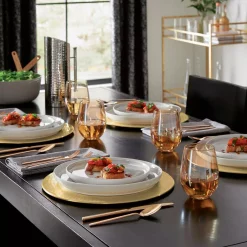 Home Decorators Collection Brenner 40-Piece Stainless Steel 18/0 With Copper Finish Flatware Set (Service For 8) -Home Accents shop copper home decorators collection flatware sets ks6612 40p pvd 66 1000