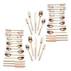 Home Decorators Collection Brenner 40-Piece Stainless Steel 18/0 With Copper Finish Flatware Set (Service For 8) -Home Accents shop copper home decorators collection flatware sets ks6612 40p pvd c3 1000