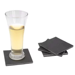 Bar Accessories Creative Home Natural Dark Gray Slate Coaster 4 In. X 4 In. (Set Of 4) 13 Bar Accessories Creative Home Natural Dark Gray Slate Coaster 4 In. X 4 In. (Set Of 4) -Home Accents shop creative home cocktail sets 73472 1f 1000