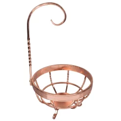 Countertop Storage Creative Home Deluxe Copper Plated Wrought Iron Fruit Basket Banana Grapes Hanger And Fruit Bowl -Home Accents shop creative home fruit baskets 50268 1f 1000